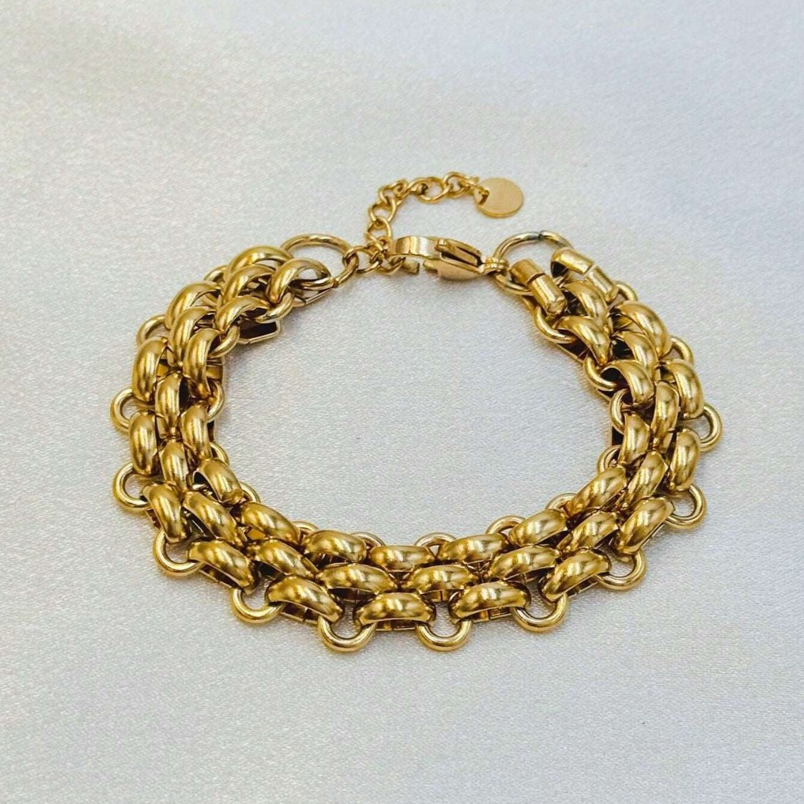 Bracelet large tressé